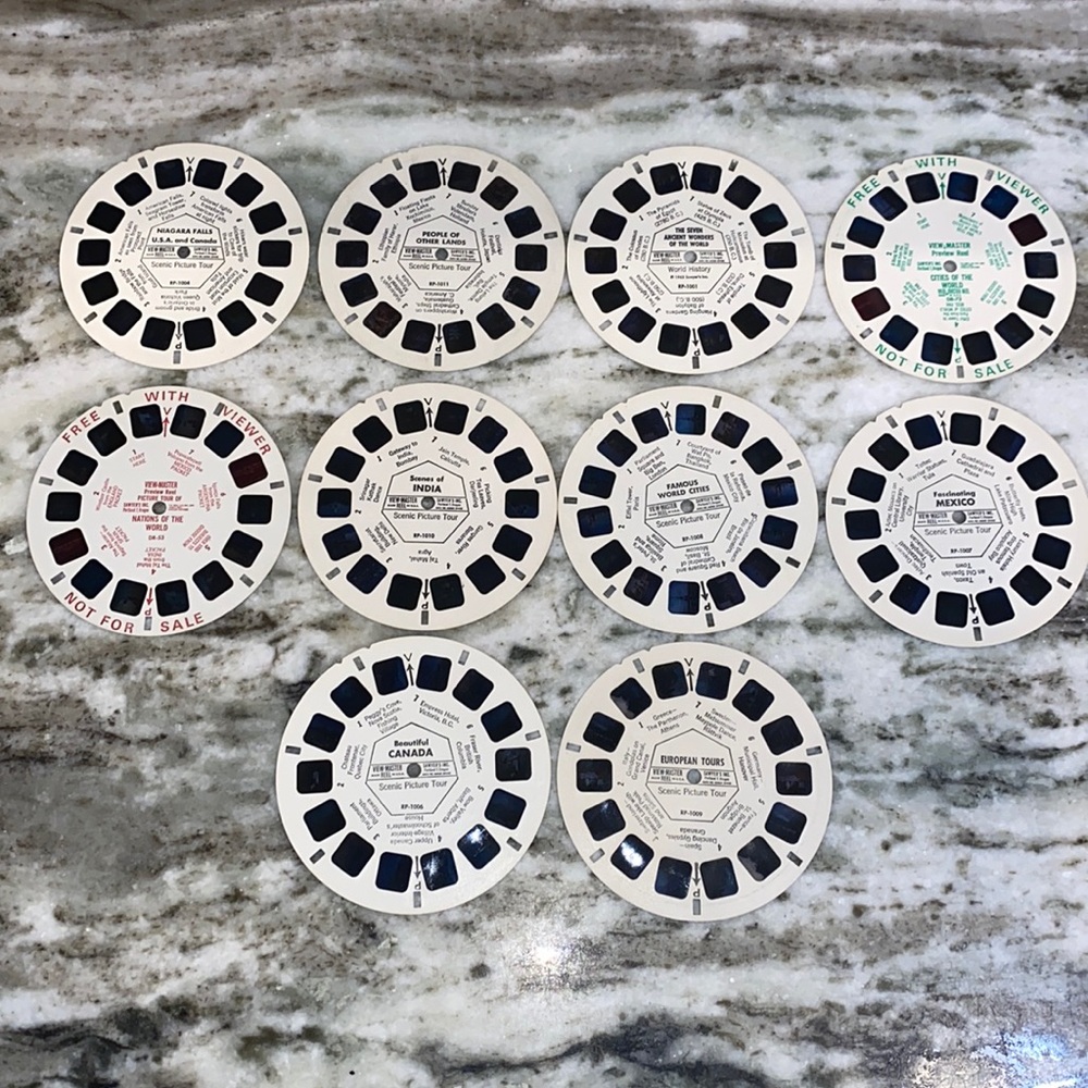 10 VINTAGE 1940-50s sawyers view master reels